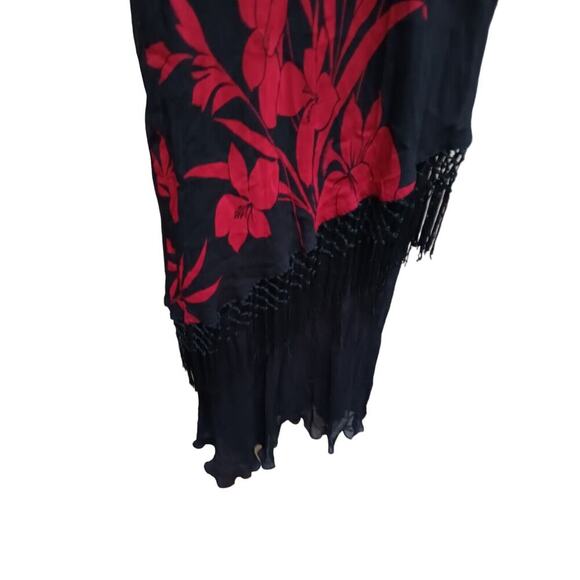 Eva Blue Cocktail party Dress sz 10 Red And Black - Picture 8 of 10